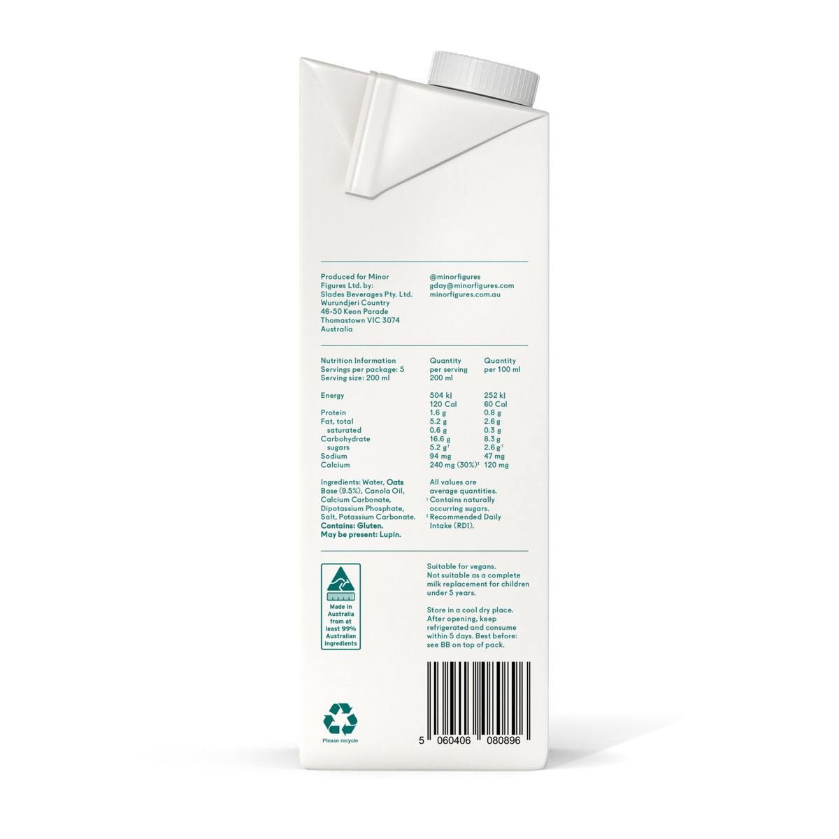 Barista Oat M*lk (1L) AU - Case of 6